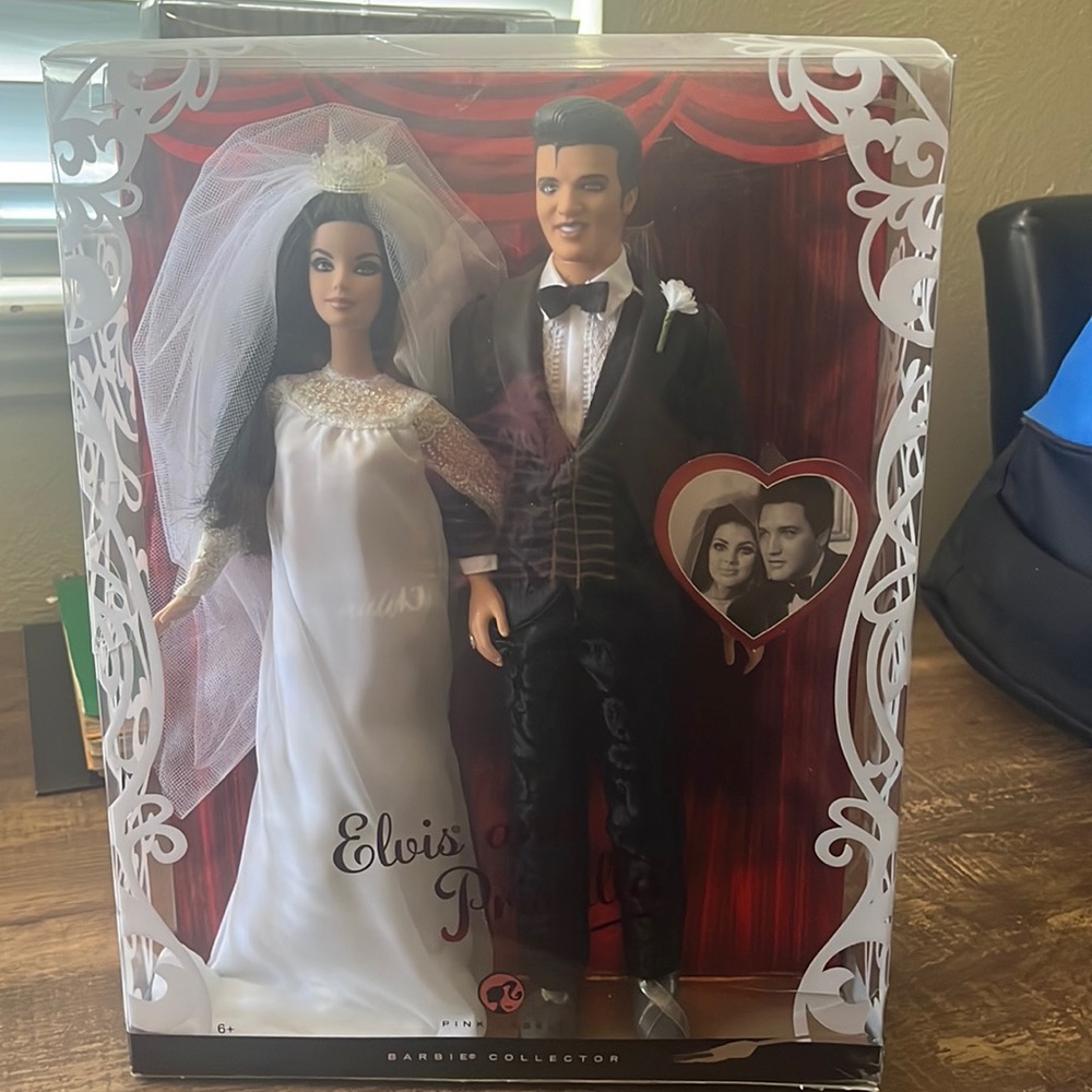 Barbie Elvis and Pricilla dolls